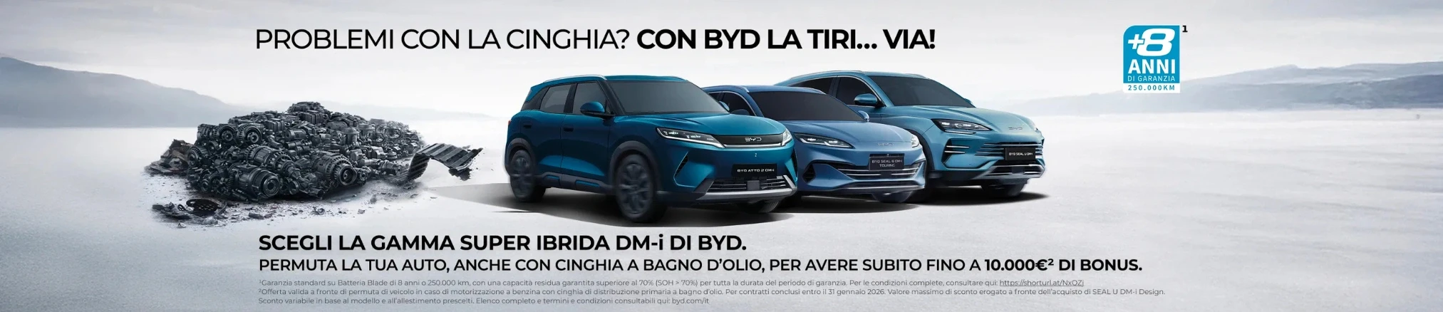 Offerte Operazione PUREFICATION su gamma elettrica e ibrida plug-in ag亚洲集团: Fino a 10.000€ di bonus